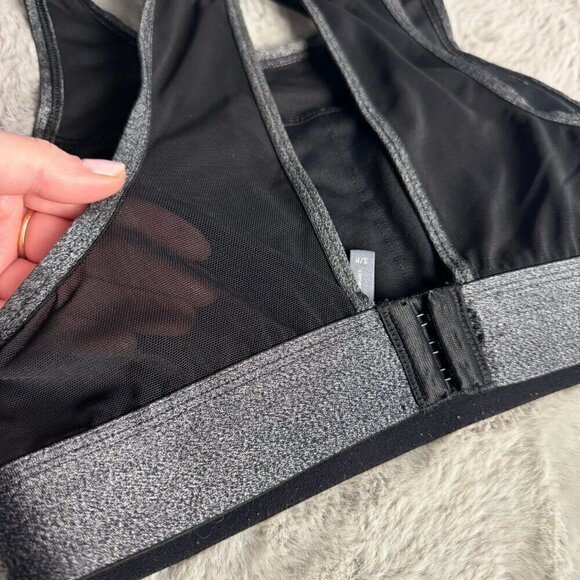 Aerie Black Sports Bra with Mesh Detail Size Small - Picture 6 of 6